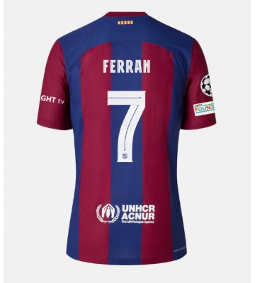 Barcelona Ferran Torres #7 Primera Equipación 2023-24 Manga Corta